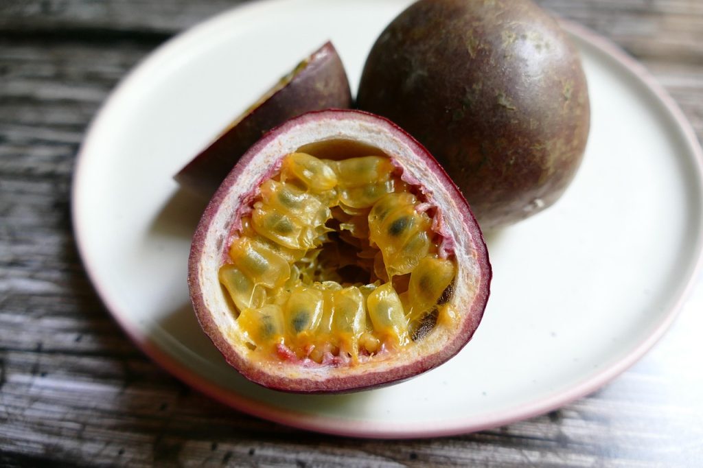 Passion Fruit, 13 must-try tasty beverage mixes to try today in a colourful drink recipe display
